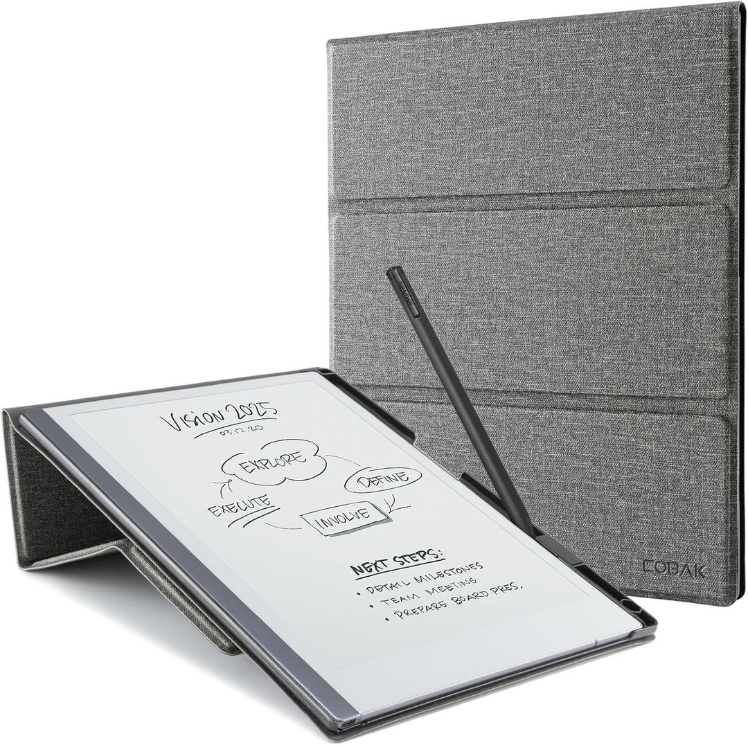 CoBak Case for Remarkable 2 - Multi-Angle Foldable Stand with Pen Holder - Perfect for Remarkable Paper Tablet (2020 Released)