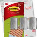 Command Universal Frame Hangers, Damage Free Hanging Picture Hangers, No Tools Frame Hanger for Living Spaces, 3 Metal Picture Frame Hangers and 8 Large Command Strips (Jumbo)