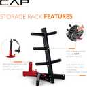 Cap Barbell Olympic Plate Tree Storage Rack