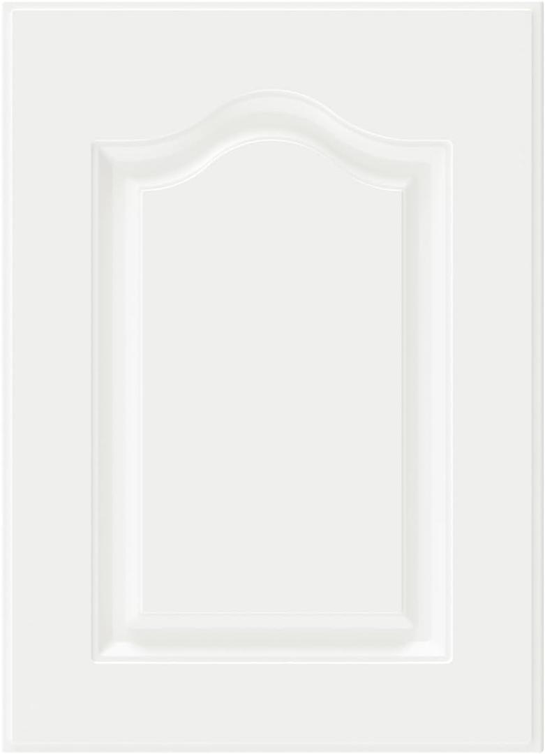 Built-in Cabinet Doors - Semicircular Cabinet Replacement Doors for Kitchen, Living Room, Bedroom, Bathroom and Other Scenarios - 22.5 Inch High (White, 16.25 Inches Wide)