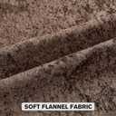 FUTEI Pack of 2 Solid Flannel Throw Pillow Covers 18x18 Inch Soft Crushed Textured Neutral Decorative Cushion Cases Vintage Farmhouse Accent for Couch Living Room, Dark Coffee