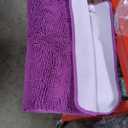 OLANLY Bathroom Rugs 36x24, Extra Soft Absorbent Chenille Bath Rugs, Rubber Backing Quick Dry, Machine Washable Bath Mats for Bathroom Floor, Tub and Shower, Home Decor Accessories, Purple