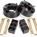 Dynofit Lift Kit for F150, 3" Front Strut Spacers & 2" Rear Aluminum Block with U-Bolts, Front and Rear Full Suspension Leveling Kit for 2004-2020 Ford F-150 2WD 4WD