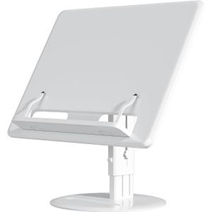 DDSPAL Lap Desk,Portable Laptop Stand Lap Desk Kids New Genion for Height Angle Adjustable Ergonomics Computer Stand Book Holder Homeschool Bed Floor Sofa Couch Seat Car(Up to 16/''), White