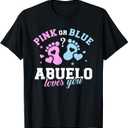 Gender Reveal Abuelo Grandpa T-Shirt, L