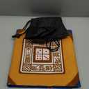 Juexica Mahjong Mat with Bag, Anti Slip Noise Reduction Table Cover Board Game Mat Mahjong Table Accessories Tablecloth Paigow Poker Cards(Blue)