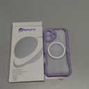 CENHUFO Magnetic Privacy for iPhone 17 Case [Compatible with Magsafe] Full Body Phone Case Built-in 9H Tempered Glass Screen Protector Camera Protection Shockproof Bumper Cover -Light Purple