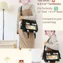 Ita Bag Japanese Messenger Bags Kawaii Crossbody Bag Anime Purse With Cute Pins Y2k For Women Men (Black)