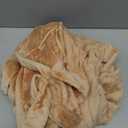 Amazon Essentials Women's Mid-Length Plush Robe (Tan), S 