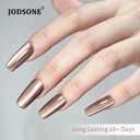 4 x JODSONE Cat Eye Gel Nail Polish 16.5ml Brown Single Colors for Holographic Glitter Cat Eye with Magnet Reflective Translucent Need U V Lamp