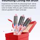 K&K Thermal Brush Keratin Protect Heated Barrel Hot Hair Brush Ionic Smooth Shine Volumize Comb Dual Voltage Hair Straightener Curler Styling Tool 1.25 Inch
