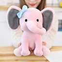 Stuffed Elephant Animal Plush Toys 9 Inch (Pink)