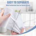 2 x Small Trash Bags 4 Gallon - 100 Count 4 Gallon Trash Bag, Unscented Small Garbage Bags Bathroom Trash Bags, White 4 Gal Trash Can Liners