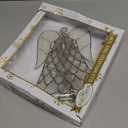 Kurt S. Adler 9.5-Inch UL 10-Light Capiz Angel Treetop