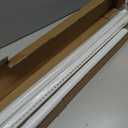White Tension Curtain Rod 41-126 In,Outdoor Curtain Rod | No Drilling for Window,Heavy Duty Shower Rod,Rod Diameter 1.26In-One-bond stretching