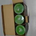 KONNI Green Pillar Candles Set of 3, 3"x 6" Unscented Pillar Candles Bulk, 56 Hours Long Burning Candles, Smokeless&Dripless Large Round Candle for Wedding, Home Decoration, Parties, Spas, Dinner