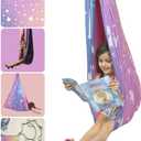 2025 Hug Sensory Swing to Provide Calm and Support Special Needs (Pink Unicorn Rainbow Design) Safe Calming Therapy