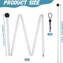 2 Packs Replacement Beach Tent Poles,Aluminum Canopy Foldable Poles for Camping, Hiking,Outdoor Sport Activities