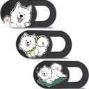 Hug Me Dog 3-Pack Laptop Camera Cover Slide - Cute Webcam Cover for MacBook Pro/Air, Dell, iPad, iPhone, iMac, Echo Show - Laptop Webcam Cover, Computer Camera Blocker, iPad Accessories