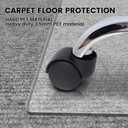 Office Chair Mat - Heavy Duty, 47"x32", 1/7" Thick, Flat Shipping, Suitable for Carpet and Hardwood Floor