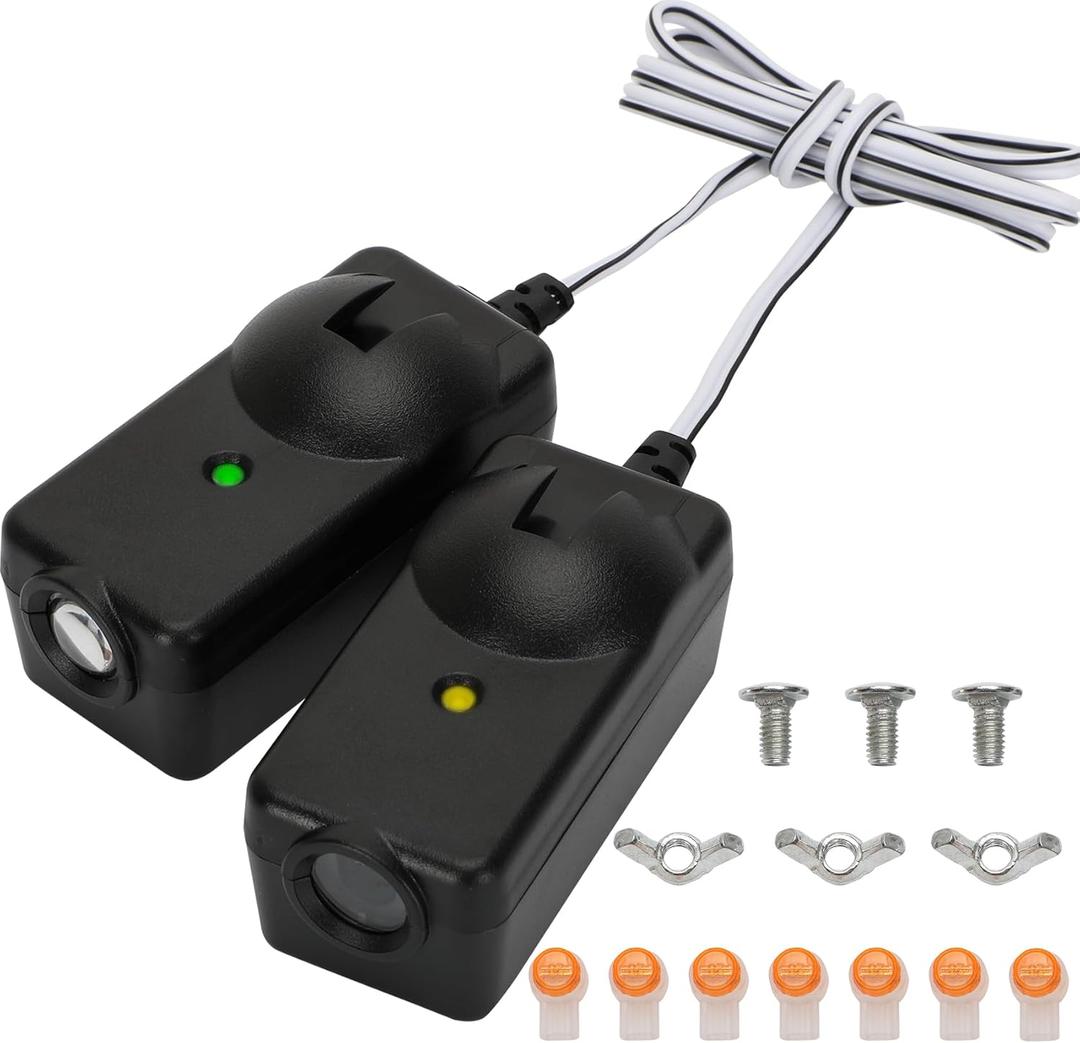 2026 Upgrade 41A5034 Safety Sensor Kit Compatible with Liftmaster Chamberlain Sears Craftsman Garage Door Opener Made After 1997, Replace G801CB-P 