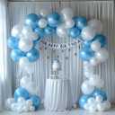 10x10ft Wrinkle Free White Backdrop Curtain for Parties Soft Fabric Drapes Wedding White Curtain Backdrop for Birthday Party Decorations Background for Photography 5x10ft, 2 Panels