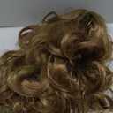 Men's Movie Joker Green Semi-long Wavy Wig Synthetic Hair Halloween Cosplay Costume Wigs for Men Boys (Brown)