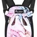 Pawaboo Pet Carrier Backpack, Adjustable Pet Front Cat Dog Carrier Backpack Travel Bag, Legs Out, Easy-Fit for Traveling Hiking Camping for Small Medium Dogs Cats Puppies, Medium, Purple Marble