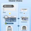 Ultrasonic Jewelry Cleaner Machine: 48KHz Ultra Sonic Cleaner for Jewelry,Eyeglass,Rings,Watch Band,Dentures,with Dual Cleaning Modes,350ML 304 Stainless Steel Tank,Gift for Wife,Mom,Daughter