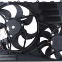 Engine Cooling Radiator Fan w/Controller Assembly Fit for 2010-2016 XC60,2011-2016 S60,2008-2015 XC70,2008-2015 S80,2015-2016 V60,2008-2010 V70 Replace 838-0009