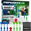 Popdarts Game Rookie Pack  Beginner-Friendly Suction Cup Dart Game for Kids, Families, and New Players | Indoor & Outdoor Target Toss Game | Fast Setup, Durable, Simple Rules, and Fun for All Ages! (Blue & Green)