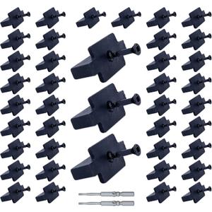 1000PCS Hidden Fasteners Deck Fastener Clip Universal Nylon Clips Decking Fasteners Preloaded T Clips for Installing Composite Deck Boards