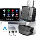 ByteWave Android Auto Wireless Adapter, 2025 NFC & Bluetooth 5.3 Convert Wired to Wireless Android Auto Car Dongle | No Latency, Dual-Band WiFi, USB-A/Type-C, Plug & Play, Mini | Fits for 2016+ Cars