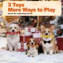 FOFOS Dog Chew Toys for Aggressive Chewers, 3 Pack Rubber Dog Rope Toys, Tough Toys for Boredom Relief and Cleaning Teeth, Indestructible Tug of War Toys for Small Medium Dogs