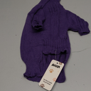 Dog Sweaters for Small Medium Large Dog, Classic Turtleneck Pet Clothes Warm Thermal Doggy Winter Coat, Thick Double Knitting Collar Pullover Cold Weather Puppy Jacket for Indoor & Outdoor Wear, Dark Purple