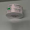 L LIKED White Raffle Tickets Double Rolls with consecutively Numbered 50/50 Stub Raffle Tickets for Events, Entry, Class Reward and More-1000 Tickets/Roll