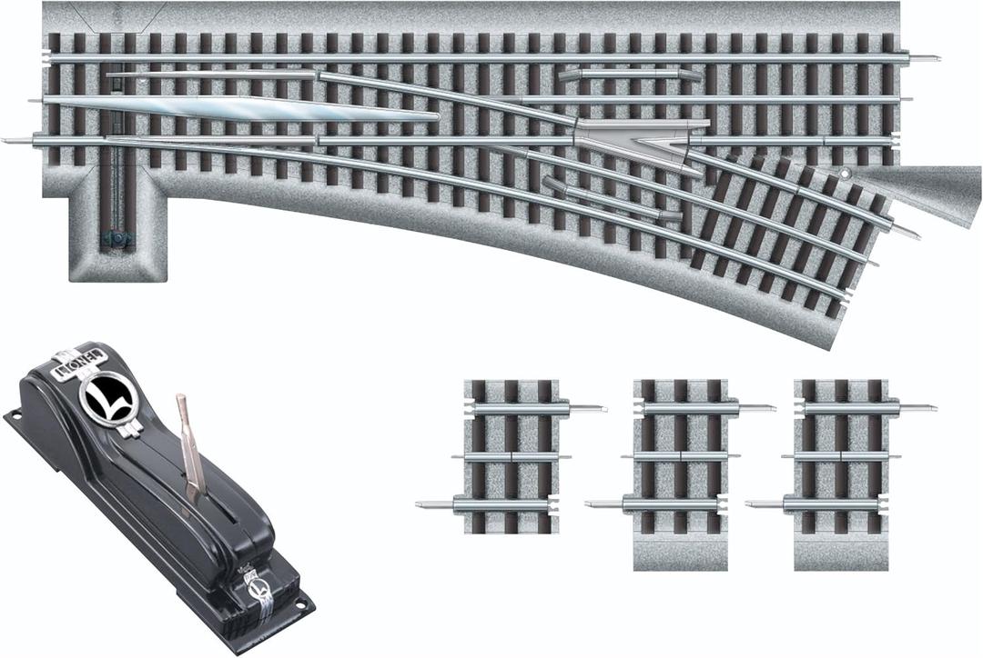 Lionel FasTrack Electric O Gauge, O60 Remote/Command Switch, Right Hand