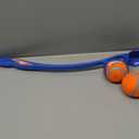 Chuckit! The Duo 22M Double Launcher Dog Toy, 22" Length, Includes 2 Medium Tennis Balls (2.5") Size Medium for Breeds 20-60lbs, for Multi-Dog and Pack Play, Launches Two Balls at Once