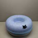 Pet Bed Round Felt cat Bed Tunnel, 19.69-inch Diameter, Comfortable and Durable Removable and Washable, Gray (23.62inch, Blue)