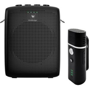 WinBridge Portable Voice Amplifier with Bluetooth Lavalier Microphone,Teacher Mic with Speaker,Wireless Lapel Amplifier for Teachers, Clip On Microphone System Bluetooth Speaker,Mini Megaphone WB006