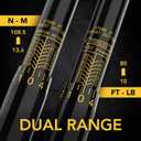 LEXIVON 3/8-Inch Drive Click Torque Wrench 10~80 Ft-Lb/13.6~108.5 Nm (LX-182)