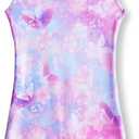 MYQFF Gymnastics Leotards for Girls Toddler Kids Dance Outfits Sparkle Tumbling Biketards Unitard Unicorn Mermaid (5-6 Years)