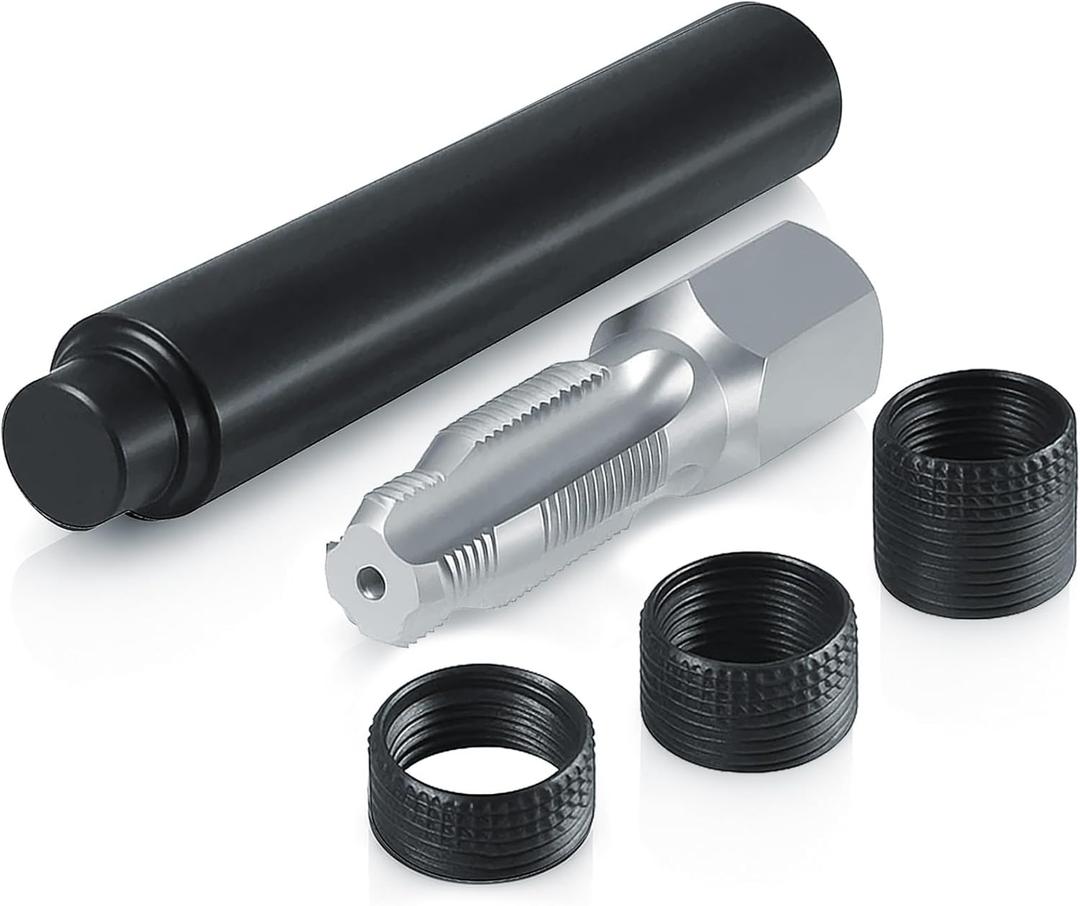 5334-14 Thread Repair Kit M14 x 1.25, Spark Plug Hole Thread Repair Kit Includes 14mm Reamer Tap, Insertion Tool & (3) Inserts, Spark Plug Saver