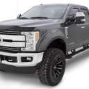 Bushwacker Pocket/Rivet Style Color-Matched Front & Rear Fender Flares | 4-Piece Set, Ingot Silver, Smooth Finish | 20942-52 | Fits 2017-2022 Ford F-250, F-350 Super Duty