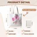 Blue Hydrangea Floral Canvas Tote Bag, Hydrangea Gifts, Summer Girly Floral Flower Shopping Tote Bags