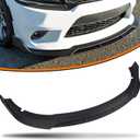 4pcs Front Bumper Lip Fit for Dodge Charger SRT 2015-2023,ABS Front Lower Chin Spoiler Splitter Diffuser Body Kit,Matte Black
