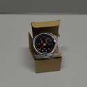 MEASUREMAN 1.5" Black Dial, 304 Stainless Steel case, Liquid Filled Fuel Pressure Gauge, 0-15Psi, 3-2-3%, 1/8" NPT Center Back Mount