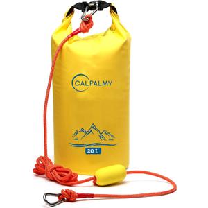 CALPALMY 20L Dry Bags 2-in-1 Sand Anchor Bag (1PCs or 2PCs), PWC Sand Bag Anchor for Small Boats Jetski Power Watercrafts Canoes and Kayaks, Waterproof Dry Bag for Water Sports, Camping, Hiking