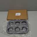 Muffin Cupcake Pan, Muffin Tins Nonstick 6, Muffin Top Cookie Cheese Cake Pan for Baking, Toast Oven Baking Supplies Small Cake Pans Muffin Cups Non Stick