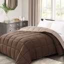 Homelike Moment Comforters Queen Size - Beige Duvet Insert Down Alternative Bed Queen Comforter, Lightweight Bedding Comforters Full Size Quilted Soft All Season Beige